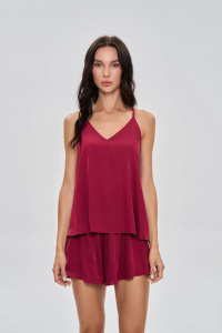 Костюм, бордовый