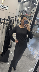 Платье кашемир, серый