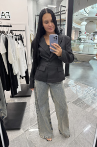 Пиджак, разноцветный (черный)