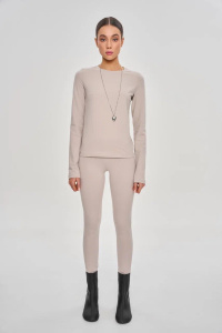 Лонгслив, светло-серый