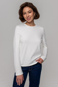 Лонгслив, молочный