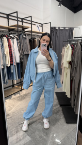 Костюм, голубой