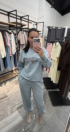 Костюм, голубой