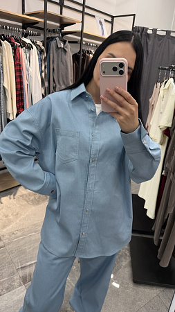 Рубашка, голубой